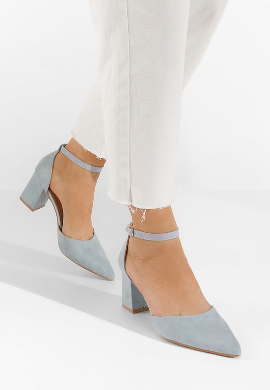 Pantofi cu toc Lenasia albastri