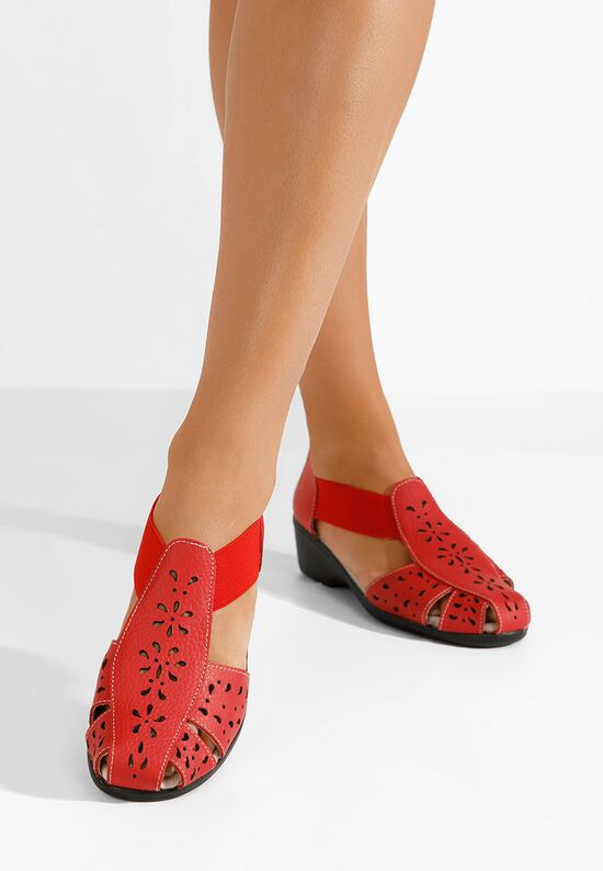 Sandale dama piele Melona V2 rosii