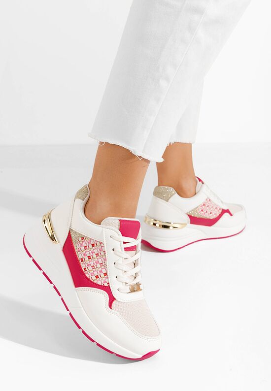 Sneakers cu platforma Brynda fucsia