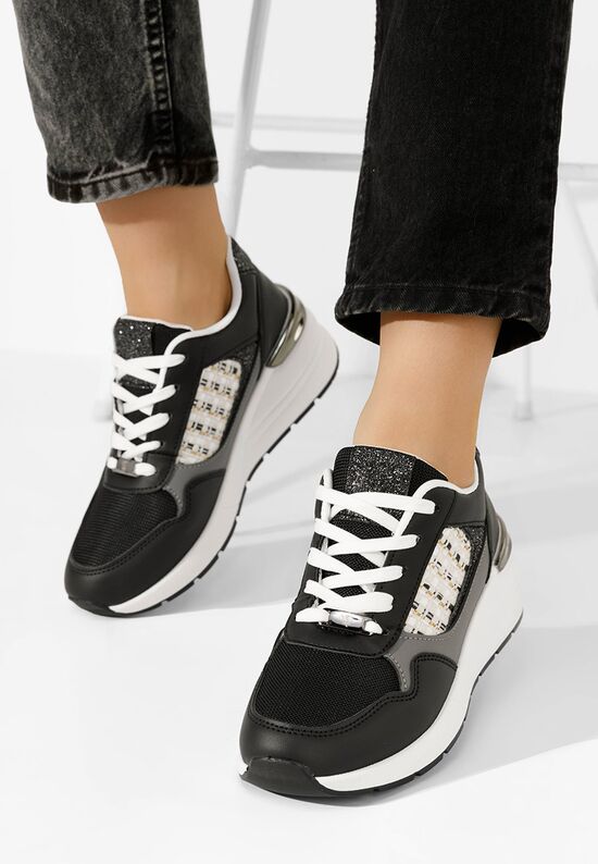 Sneakers cu platforma Brynda negri